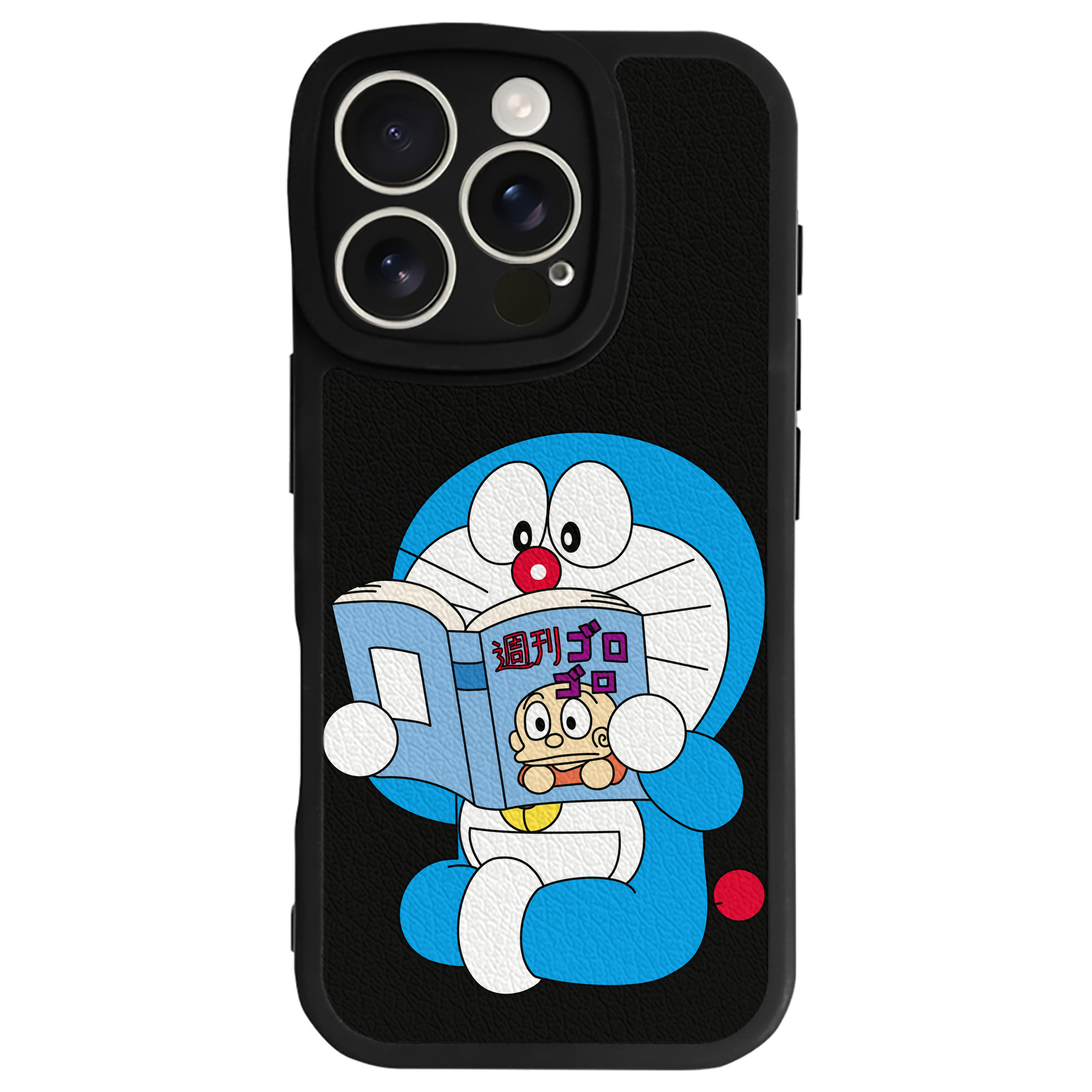 （画像用） ドラえもん Doraemon 【iPhone 16シリーズ対応】シリコンスマホケース（レザー調） 材質：シリコン